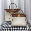 펜디 FENDI 2020 SS 피카부 스티치 유광 아이보리 토트백 커스텀급