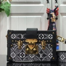 루이비통 LOUIS VUITTON 2020 SS 자카드 텍스타일 쁘띠뜨말 블랙 트렁크백 M40273 커스텀급