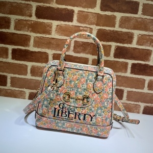 구찌 GUCCI 2020 SS 리버티 런던 1955 홀스빗 스몰 토트백 621220 커스텀급