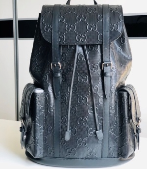 구찌 GUCCI 2020 SS GG 가죽 각인로고 백팩 627770 커스텀급