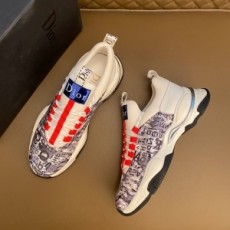 디올 DIOR 2020 SS 캐릭터 무늬 투톤 남성 슈즈