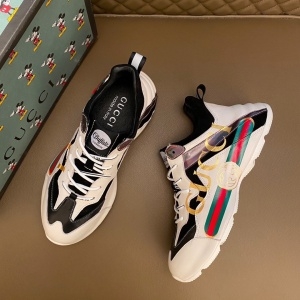 구찌 GUCCI 2020 SS 띠로고 투톤 검흰 남성 슈즈 커스텀