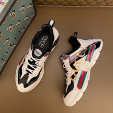 구찌 GUCCI 2020 SS 띠로고 투톤 검흰 남성 슈즈 커스텀