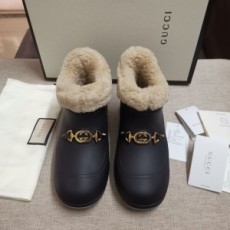 구찌 GUCCI 2020 SS 양털 GG로고 여성 쇼트부츠