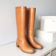 셀린느 CELINE 2020 SS 레더 카멜 라인 여성 롱부츠