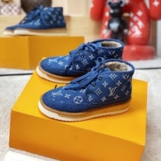 루이비통 LOUIS VUITTON 2020 SS 모노그램 데님 로고 하이탑 커플 슈즈