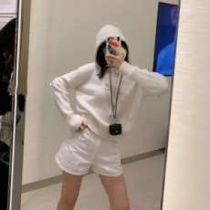 샤넬 CHANEL 2020 SS CC로고 후드 여성 니트