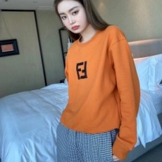 펜디 FENDI 2020 SS 쿠빅 로고 라운드넥 여성 니트
