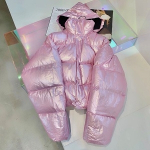 발렌시아가 BALENCIAGA 2020 SS 펄 핑크 퀄팅 여성 패딩 커스텀급
