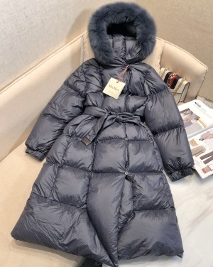 막스마라 MAXMARA 2020 SS 여우퍼 퀄팅 벨트 여성 롱패딩 미러급