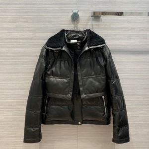 에르메스 HERMES 2020 SS 램스킨 퀄팅 지퍼 여성 패딩 미러급