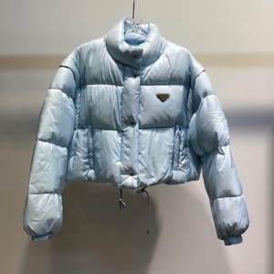프라다 PRADA 2020 SS 삼각로고 퀄팅 여성 패딩 커스텀급