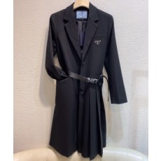 프라다 PRADA 2020 SS 삼각로고 벨트 여성 롱코트 커스텀급