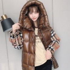 버버리 BURBERRY 2020 SS 체크 투톤 후드 여성 패딩 커스텀급