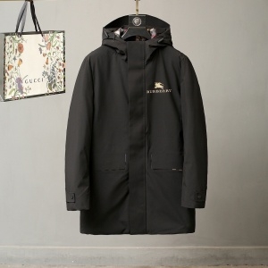 버버리 BURBERRY 2020 SS 로고 자수 포켓 후드 남성 롱패딩 커스텀급