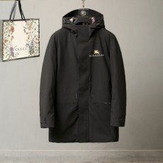 버버리 BURBERRY 2020 SS 로고 자수 포켓 후드 남성 롱패딩 커스텀급