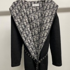 디올 DIOR 2020 SS 캐시미어 캐릭터 후드 여성 롱코트 미러급