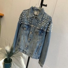 샤넬 CHANEL 2020 SS 캐릭터 진주장식 포켓 여성 청자켓