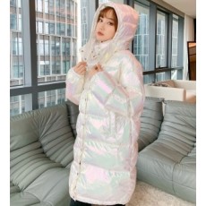 몽클레어 MONCLER 2020 SS 펄 퀄팅 후드 여성 롱패딩 커스텀급