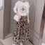 디올 DIOR 2020 SS 캐릭터 프린팅 긴팔티 플라워 자수 치마 여성 세트