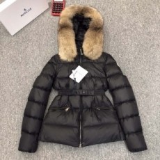 몽클레어 MONCLER 2020 SS 퀄팅 지퍼 여우퍼 블랙 여성 패딩 커스텀급