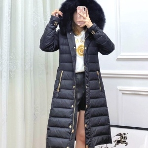 버버리 BURBERRY 2020 SS 퀄팅 지퍼 블랙 업뎃 여성 롱패딩 커스텀급