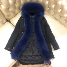 무스너클 MOOSE KNUCKLES 2020 SS 여우퍼 블루 포켓 여성 롱패딩 미러급