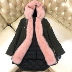 무스너클 MOOSE KNUCKLES 2020 SS 여우퍼 핑크 포켓 여성 롱패딩 미러급