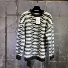 셀린느 CELINE 2020 SS 스트라이프 퍼 투톤 여성 니트 커스텀급