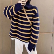 셀린느 CELINE 2020 SS 스트라이프 터들넥 여성 니트 커스텀급