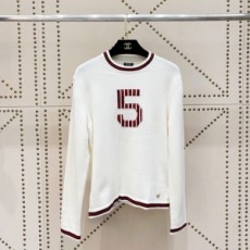 샤넬 CHANEL 2020 SS 스트라이프 투톤 여성 니트 커스텀급
