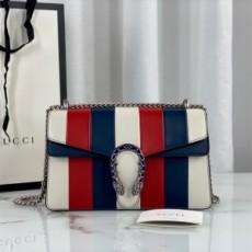 구찌 GUCCI 2020 SS 디오니소스 스트라이프 화이트레드 스몰 숄더백 400249 커스텀급
