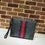 구찌 GUCCI 2020 쟈가드 수프림 삼선 클러치백 523603 커스텀급