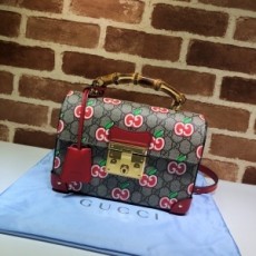 구찌 GUCCI 2020 애폴 패드락 뱀부 숄더백 603221 커스텀급