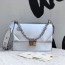 펜디 FENDI 2020 칸유 F로고 금속버클 실버 미듐 체인 크로스백 커스텀급