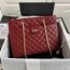 샤넬 CHANEL 2020 카프스킨 빈티지 퀄팅 버클 레드 체인 숄더백 AS6611 커스텀급