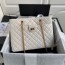 샤넬 CHANEL 2020 카프스킨 빈티지 퀄팅 버클 화이트 체인 숄더백 AS6611 커스텀급