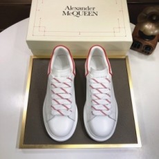 알렉산더 맥퀸 ALEXANDER MCQUEEN 2020 오버솔 화이트 레드라인 커플 슈즈 커스텀급