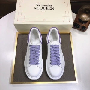 알렉산더 맥퀸 ALEXANDER MCQUEEN 2020 오버솔 화이트 퍼플라인 커플 슈즈 커스텀급