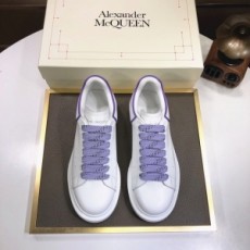 알렉산더 맥퀸 ALEXANDER MCQUEEN 2020 오버솔 화이트 퍼플라인 커플 슈즈 커스텀급