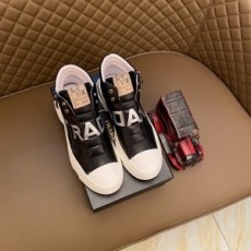 프라다 PRADA 2020 투톤 지퍼 하이탑 남성 슈즈 커스텀급