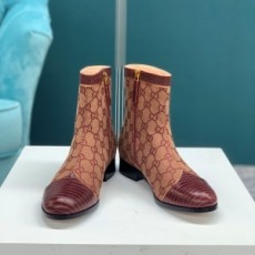 구찌 GUCCI 2020 쟈가드 악어가죽무늬 지퍼 여성 쇼트부츠 커스텀급
