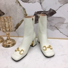 구찌 GUCCI 2020 레더 금속버클 지퍼 여성 쇼트부츠 커스텀급