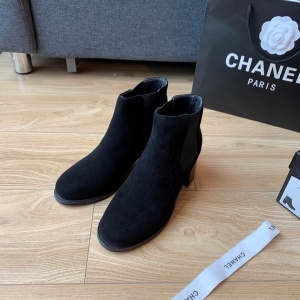샤넬 CHANEL 2020 CC로고 투톤 여성 쇼트부츠 커스텀급