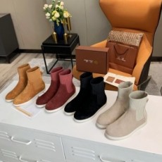 로로피아나 LORO PIANA 2020 스웨이드 투톤 여성 쇼트부츠 커스텀급