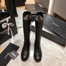 샤넬 CHANEL 2020 CC로고 투톤 지퍼 여성 롱부츠 커스텀급