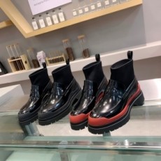 에르메스 HERMES 2020 투톤 패치로고 유광 여성 쇼트부츠 커스텀급