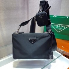 프라다 PRADA 2021 비텔로 더블지퍼 크로스백 1BH046 커스텀급