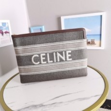 셀린느 CELINE 2021 스트라이프 자수 로고 클러치백 100802 커스텀급