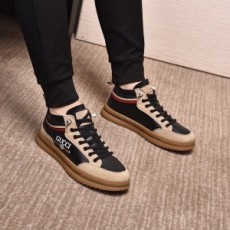 구찌 GUCCI 2021 삼선 하이탑 남성 슈즈 커스텀급